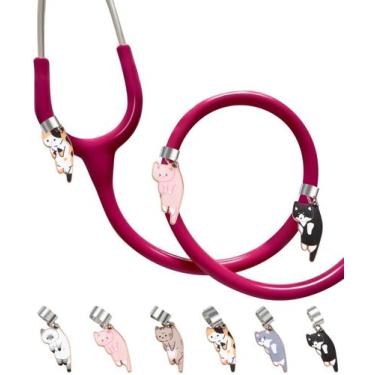 Imagem de Etiqueta de estetoscópio Plifal Cat, 6 peças para enfermeira