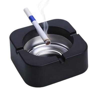 Imagem de Cinzeiro para pátio externo, cinzeiro ao ar livre, preto 1 peça