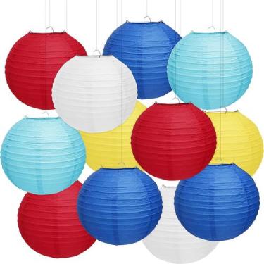 Imagem de Castiçal Qenk Circus Theme 12 unidades de lanternas de 25 cm