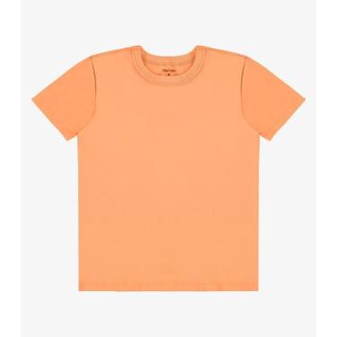 Imagem de Camiseta Infantil Menino Básica Rovi Kids Laranja, 6, Laranja