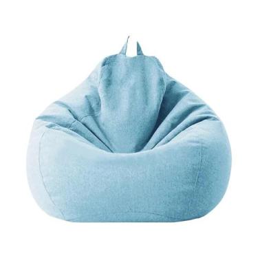 Imagem de Capa Grande De Algodão E Linho Para Puff, Cadeira De Canto, Poltrona P