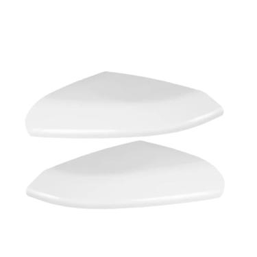 Imagem de Tampa do espelho lateral da porta compatível com honda civic 10th 2016 2017 2018 2019 2020 2021 vermelho/brilhante preto/branco capas retrovisores(2pcs White)