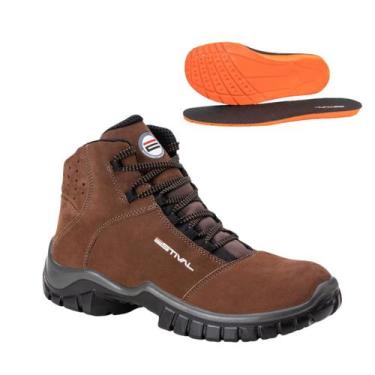 Imagem de Bota de Segurança em Couro Marrom Estival - WO20001S1MR - CA 44591, 41