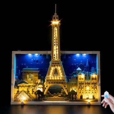 Imagem de BrickSoul Upgrade Light Kit for Lego 21064 Paris – City of Love Building Set | with ON/Off & Dimmer Switch & Hidden Cable Tech | Easy Install Lighting Set (21064 Set NOT Included)
