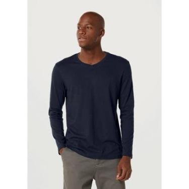 Imagem de Camiseta Hering Básica Manga Longa Decote V Masculina-Masculino