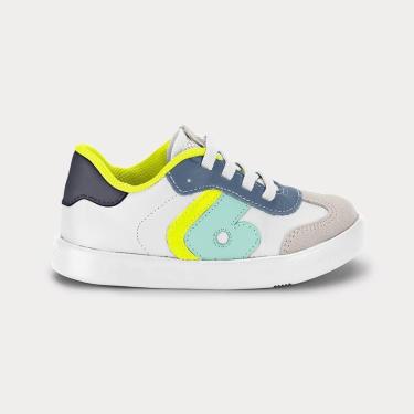 Imagem de Tênis Infantil Bibi Agility Mini II Branco com Azul-Feminino