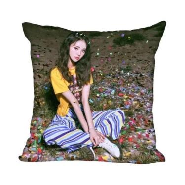 Imagem de Capa De Almofada De Poliéster LOONA KPOP 45x45cm Para Decoração De Qua