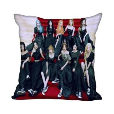 Imagem de Capa De Almofada De Poliéster LOONA KPOP 45x45cm Para Decoração De Qua