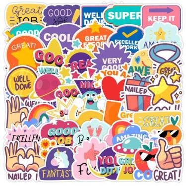 Imagem de Pacote de adesivos Reward, vinil motivacional colorido, 50 unidades - 