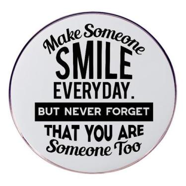 Imagem de Broche Inspirational Smile Everyday Alloy 3 x 3 cm 7,8 g - yiweisai