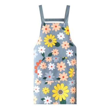 Imagem de Avental de estilo coreano impermeável para mulheres, moda floral - Yiw