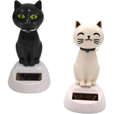 Imagem de Brinquedos de dança solar Craft Cat Sculpture Jinglin 11 cm - 2 peças 