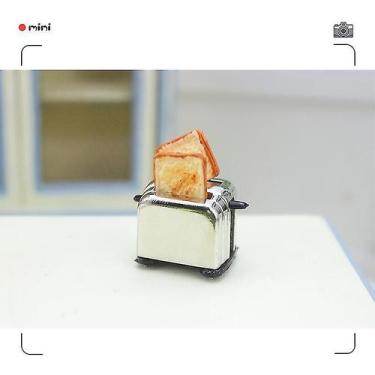 Imagem de Máquina de pão em miniatura Toy Doll House DIY Accessories - Gloome St