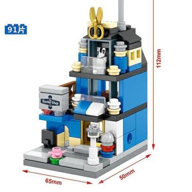 Imagem de Blocos de construção Toy Mini City Street Coffee Shop Hamb - Gloome St