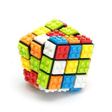 Imagem de Puzzle Cube 3x3x3 Blocos de Construção DIY Cubo Magico Profe - Gloome 