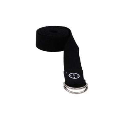 Imagem de Yoga Strap 2 Em 1 - Faixa Para Alongamento Hopuyoga, Preto