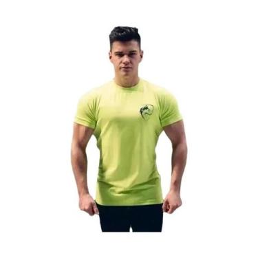Imagem de Camiseta De Treinamento Esportiva Masculina De Verão Em Algodão Elásti