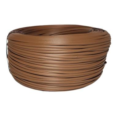 Imagem de Fibra Junco Sintético Meia Cana 6mm rolo de 600 metros com proteção UV (Chocolate)