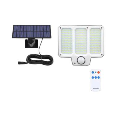 Imagem de Arandela Solar Externa 153 LEDs com Sensor de Movimento, Controle Remo