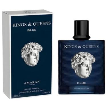 Imagem de Perfume Kings & Queens Blue Masculino Eau de Parfum 100ml - Amaran