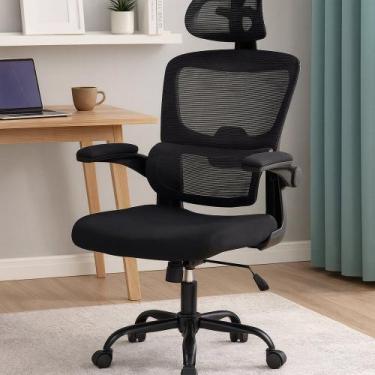 Imagem de Cadeira Escritório Gamer Giratória - Preta - IDEAL