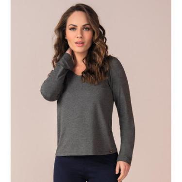 Imagem de Blusa Manga Longa Básica Feminina Premium 914585 - Rovitex Premium