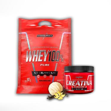 Imagem de Kit Pure Whey 100% Concentrado 900g + Creatina 150g - Integralmedica-Unissex