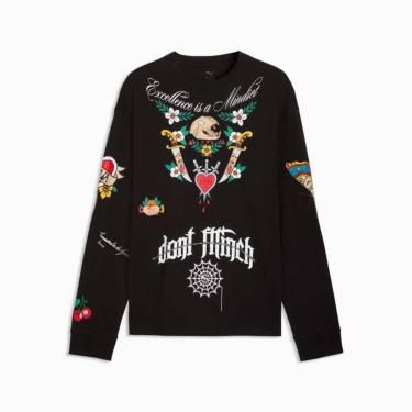 Imagem de Camiseta Puma Manga Longa - Masculino - Preto-Masculino