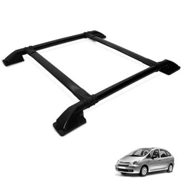 Imagem de Rack De Teto Bagageiro Xsara Picasso 2000 a 2012 Tubolar Preto - Track