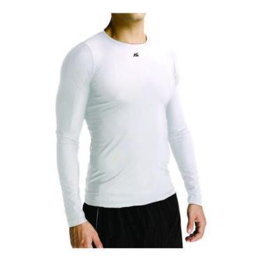 Imagem de Camisa Térmica Segunda Pele Compressão Proteção UV Tamanho Normal e Pl