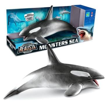 Imagem de Brinquedo Orca Cometa Realista Em Vinil Macio 46 cm - Cometa Brinquedo