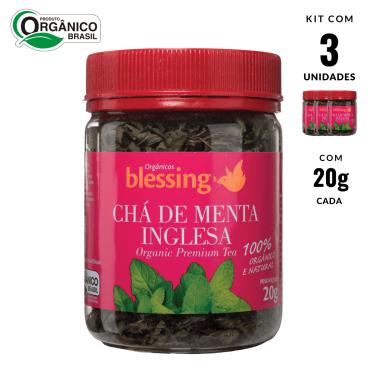 Imagem de Chá de Menta Inglesa Orgânica Premium Blessing 3 und 20g cad 