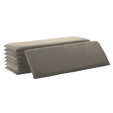 Imagem de 7 Peças em MDF Cabeceira Modulada Estofada em MDF Para Cama de Casal Box