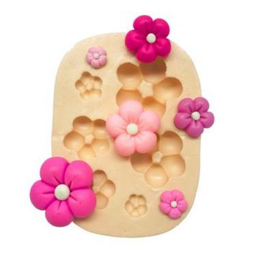 Imagem de Molde De Silicone Fuxico, Flores