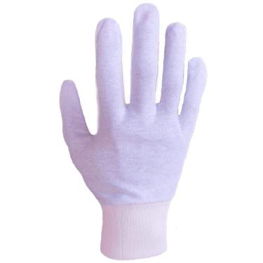 Imagem de Luva De Algodão Kit 10 Pares Antialérgica Antiestática M