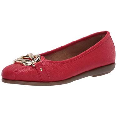 Imagem de Aerosoles Salto plano Big Bet feminino, Vermelho, 37