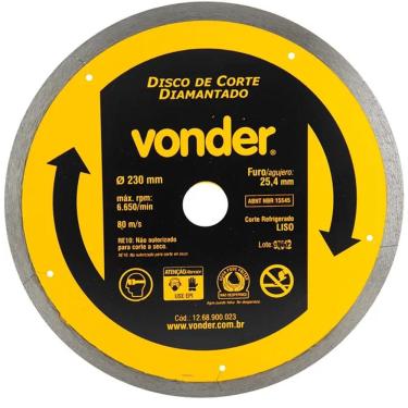 Imagem de Disco de Corte Vonder Diamantado 230mm V1