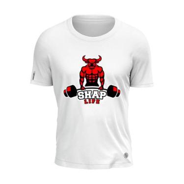 Imagem de Camiseta Bodybuilder Boi Forte Fisiculturista Shap Life Red