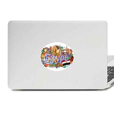 Imagem de Faraó Pirâmide Egito Graffiti Vinil Emblema Gráfico Laptop Adesivo Notebook Decalque