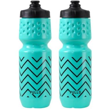 Imagem de 2x Garrafa Caramanhola Bike Esporte Hupi Pullo 750ml Squeeze Azul-celeste-Unissex