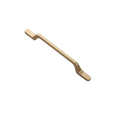 Imagem de Puxadores pretos para móveis de cozinha, ouro fosco, liga de alumínio, gaveta, puxador de móveis, areia dourada 128mm