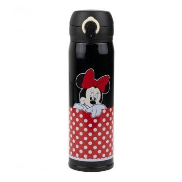 Imagem de Garrafa Térmica Preta Minnie Mouse 400ml Disney
