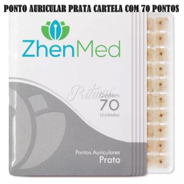 Imagem de Ponto Auriculoterapia Prata Auricular C/ Micropore 70 Un - GoldLife - 