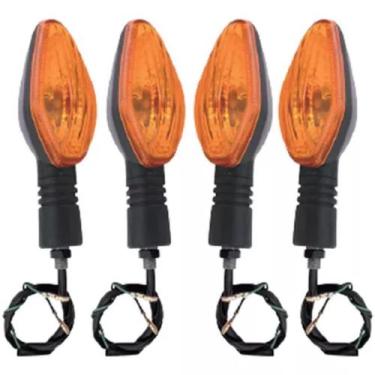 Imagem de Par Pisca Seta Moto Nxr Bros 150/160 Cg Titan Fan Cbx,cb Xre Strada - 