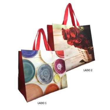 Imagem de Sacolas reutilizáveis - caixa c/50 estampa leblon - Ânima Verde