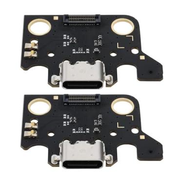 Imagem de eMagTech Pacote de 2 peças de substituição tipo C USB porta de carregamento dock placa conector compatível com Samsung Galaxy Tab A7 10.4 SM-T500 T505 porta cabo flexível peça de reparo