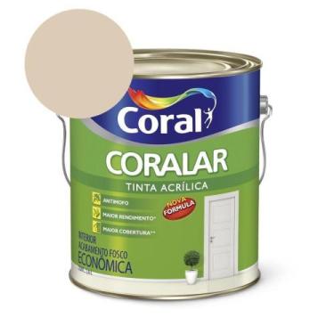 Imagem de Tinta Acrílica Econômica Coralar Acrílico Fosco Areia 3.6l Coral