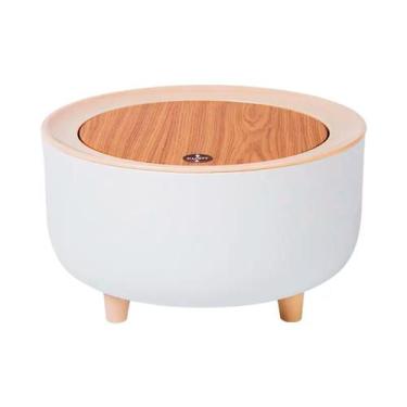 Imagem de Lixeira De Mesa Portátil Retrô 2 Litros C/ Tampa Pia Cozinha - PGB