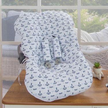 Imagem de Capa de Bebê Conforto Estampada - Miguel Baby, Branco