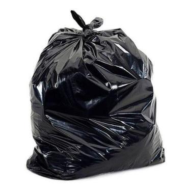 Imagem de Saco P/ Lixo 200l 83cmx97cm Pr Super Reforçado Pc C/ 100 Cor Preto - H